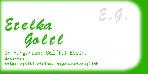 etelka goltl business card
